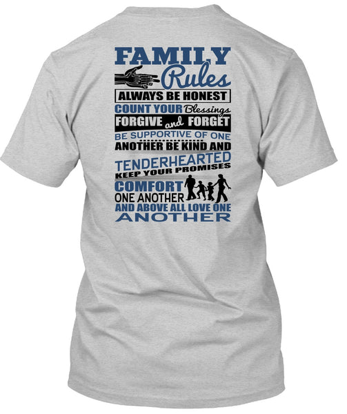 Family Rules T Shirt, I Love Papa T Shirt
