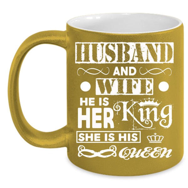 Husband And Wife Coffee Mug, Cool Just Married Coffee Cup