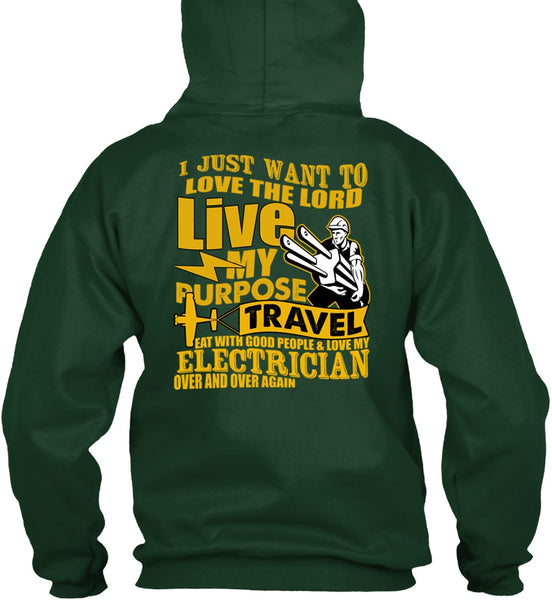 Love My Electrician T Shirt, Love The Lord T Shirt