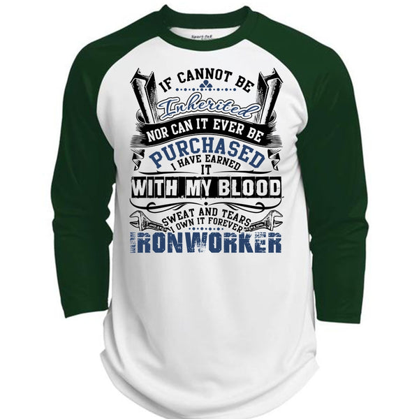 I Own It Forever Ironworker T Shirt, I Love Ironworker T Shirt, Awesome T-Shirts  (Polyester Game Baseball Jersey)