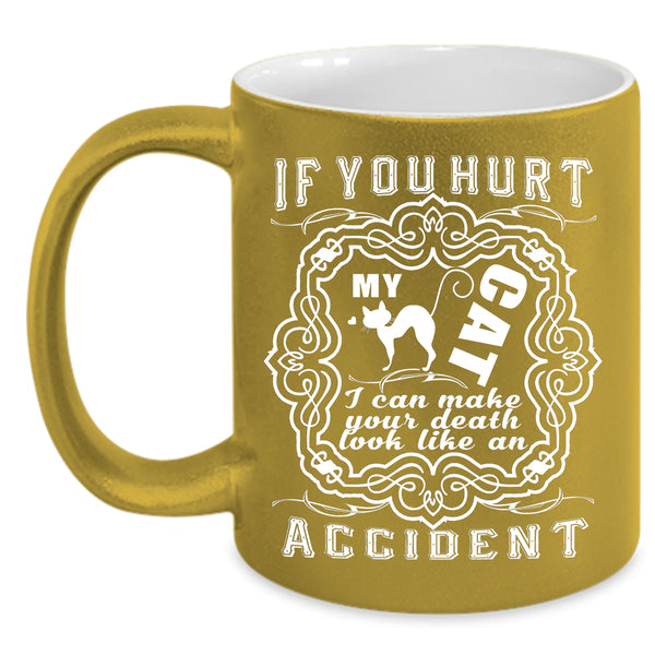 Don't Hurt My Cat Coffee Mug, I Love My Cat Coffee Cup
