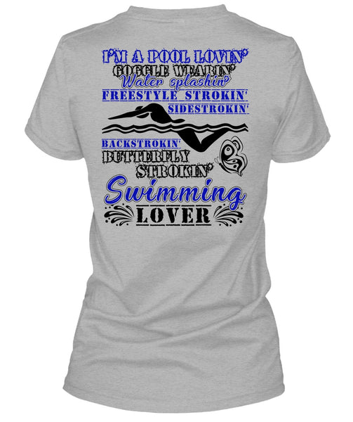 Stroking Swimming Lover T Shirt, I Love Swimming T Shirt