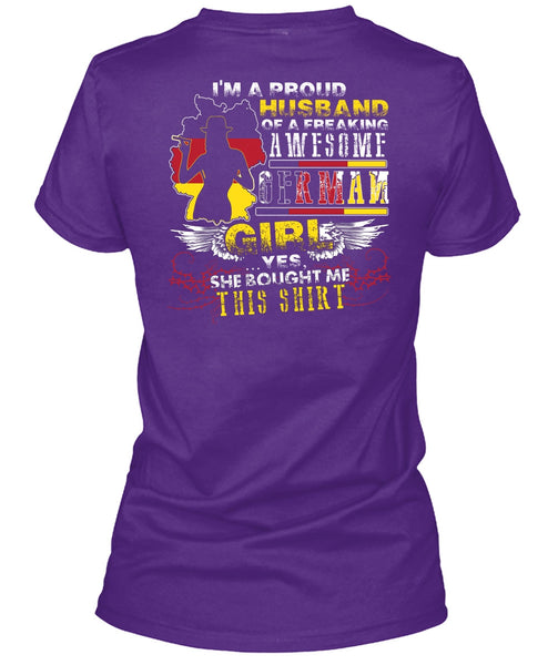 I'm A Proud Husband T Shirt, German Girl T Shirt