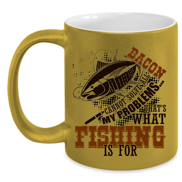 Funny Gift For Fisher Coffee Mug, Fishing Accent Mug