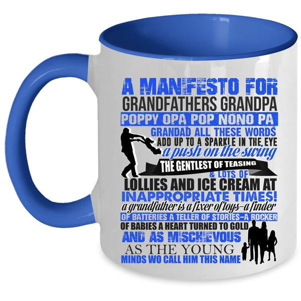Cool Gift For Grandpa Coffee Mug, Grandfathers Accent Mug