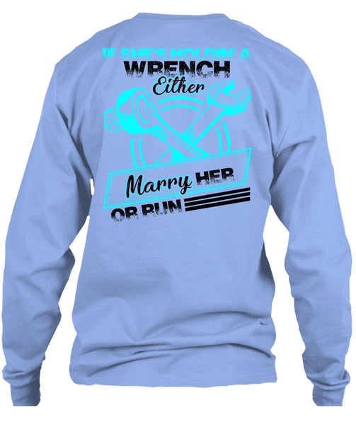 She's Holding A Wrench T Shirt, I Love Mechanic T Shirt