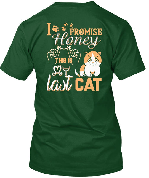 I Promise Honey This Is My Last Cat T Shirt, My Favorite T Shirt