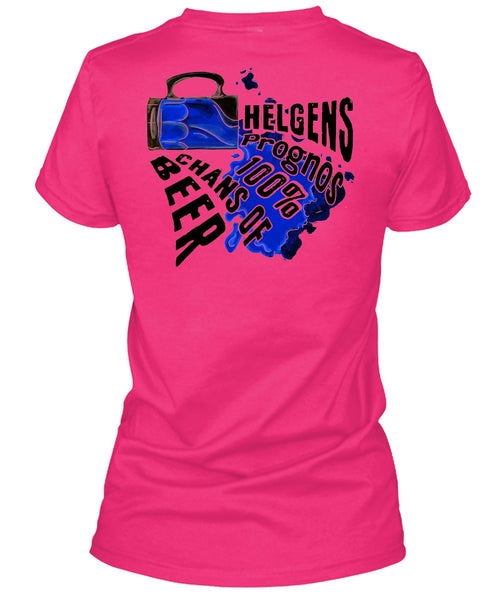 Helgens Prognos 100% Chans Of Beer T Shirt, I Love Beer T Shirt