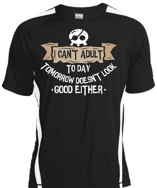 A black t-shirt with the shopify logo