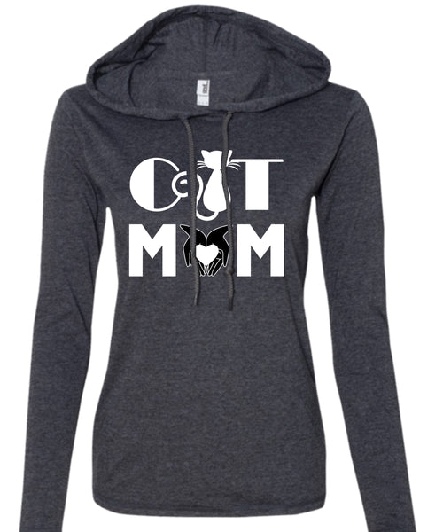 Cat Mom T Shirt, Family T Shirt, Being A Mom T Shirt (Anvil Ladies Ringspun Hooded)