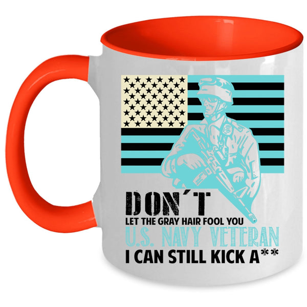 Funny U.S Navy Veteran Coffee Mug, U.S Navy Veteran Accent Mug