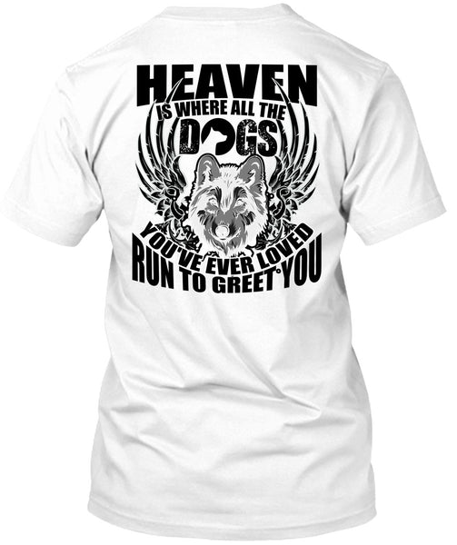 A black t-shirt with the shopify logo