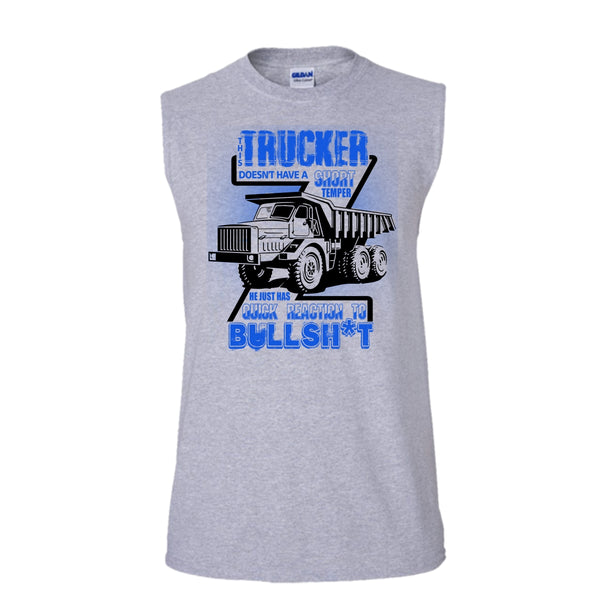 This Trucker T Shirt, Coolest Trucker Ever Tank Top (Men's Cotton Sleeveless)