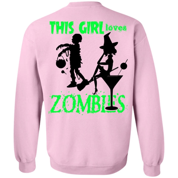 Wait For Halloween T Shirt, This Girl Loves Zombies Sweatshirt
