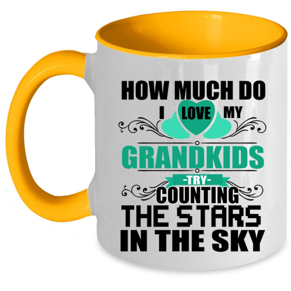Counting The Stars In The Sky Coffee Mug, I Love My Grandkids Accent Mug