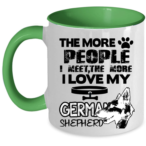 Dog Lovers Coffee Mug, I Love My German Shepherd Accent Mug