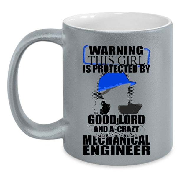 Couple Coffee Mug, This Girl Is Protected By A Mechanical Engineer Accent Mug
