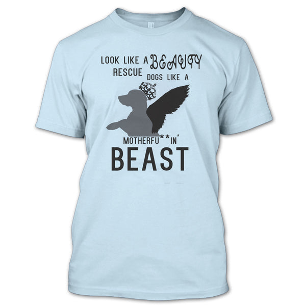 A black t-shirt with the shopify logo