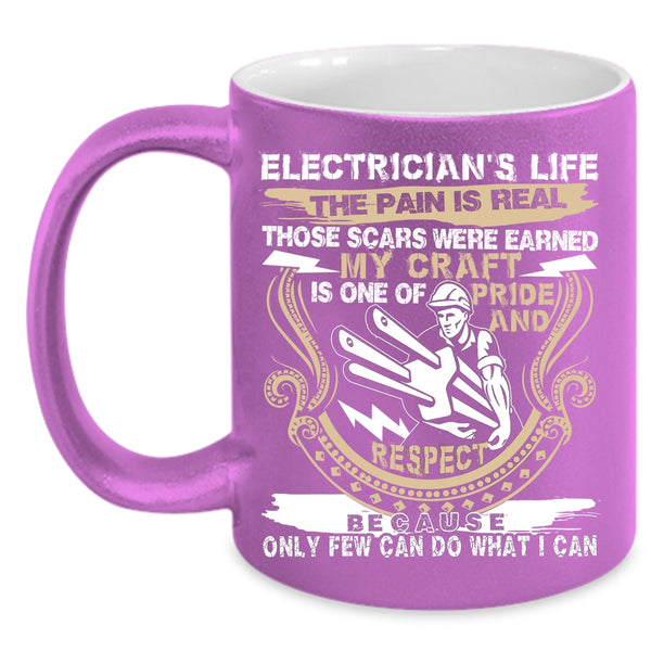 Electrician's Life Coffee Mug, Cool Gift For Electricians Coffee Cup