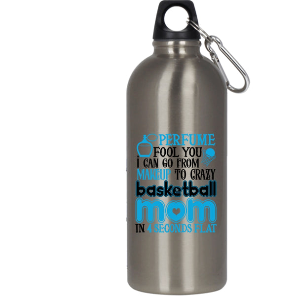 I Can Go From Makeup To Carzy Basketball Mom 20 oz Stainless Steel Bottle,Cute Mom Outdoor Sports Water Bottle