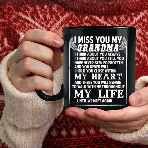 I Miss You My Grandma Coffee Mug, Cute Gift For Grandkids Coffee Cup