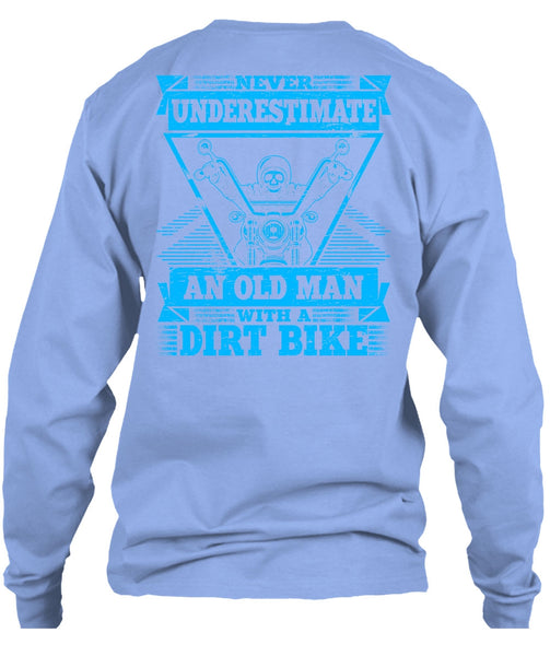 Old Man With A Dirt Bike T Shirt, I Love Biking T Shirt