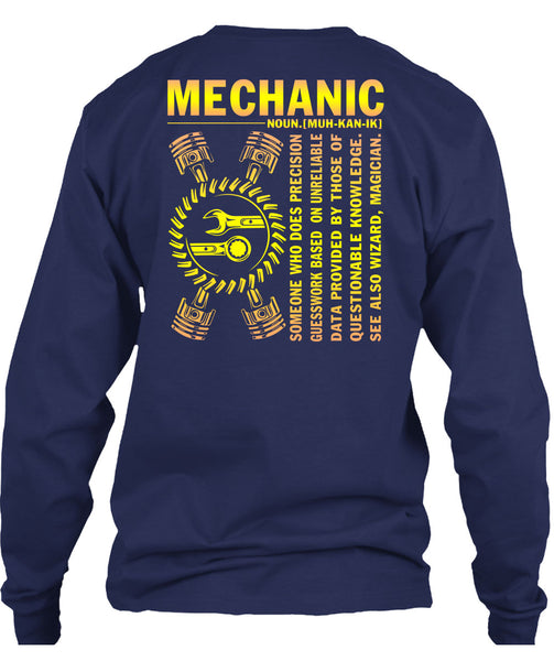 Being A Mechanic T Shirt, Who Does Precision Guesswork T Shirt