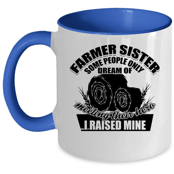 Cool Farmer Sister Coffee Mug, Farmer Sister Accent Mug