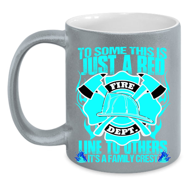 It's A Family Crest Coffee Mug, To Some This Is Just A Red Line To Others Accent Mug