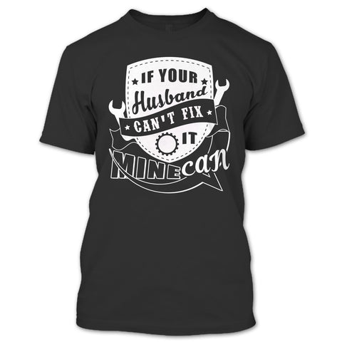 A black t-shirt with the shopify logo