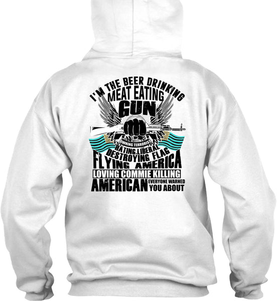 Meat Eating Gun T Shirt, I Love Gun T Shirt