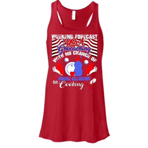 Weekend Forecast USA Geocaching T Shirt, Coolest Geocaching T Shirt, Cool T Shirt