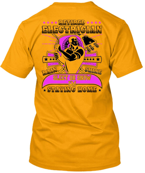 Retired Electrician T Shirt, I Love Electrician T Shirt