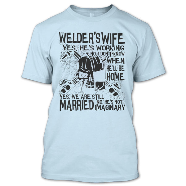 Welder's Wife T Shirt, Coolest Welder's Husband T Shirt