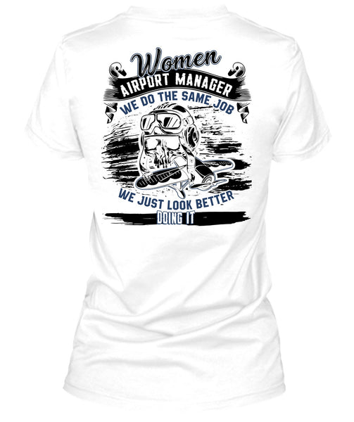 Women Aiport Manager T Shirt, I Love Manager T Shirt