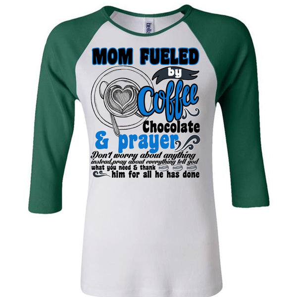 Mom Fueled By Coffee Chocolate T Shirt, I Love Coffee T Shirt, Awesome T-Shirts