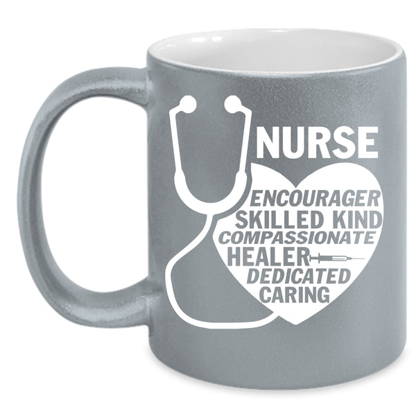 Nurse Encourager Skilled Coffee Mug, Cute Nurses Coffee Cup