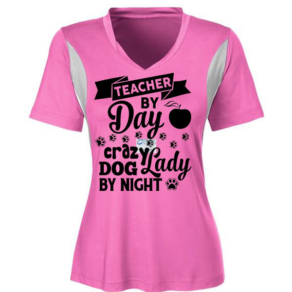 Teacher By Dad Crazy Dog Lady By Night T Shirt, Career T Shirt