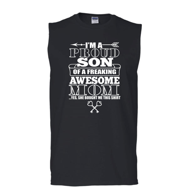 A black t-shirt with the shopify logo