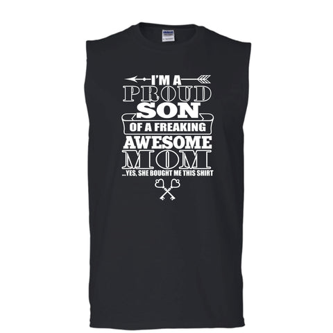 A black t-shirt with the shopify logo