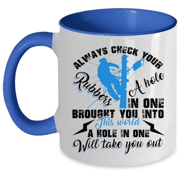 Best Gift For Lineman Coffee Mug, Awesome Lineman Accent Mug