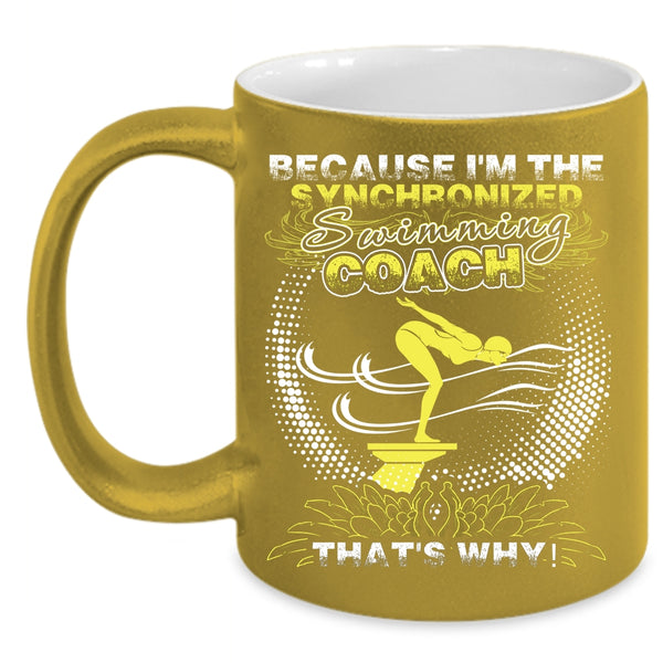 I'm The Swimming Coach Coffee Mug, Awesome Swimming Coach Coffee Cup
