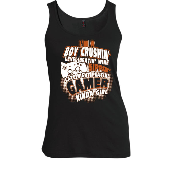 I'm A Boy Crushin' T Shirt, Gamer Kinda Girl Tank Top