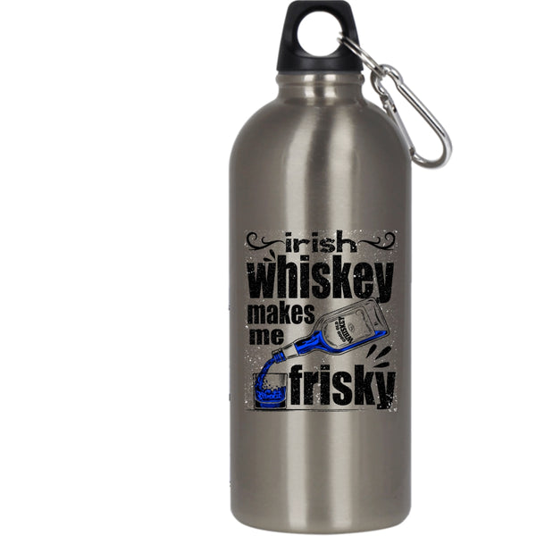 Irish Whiskey Makes Me Frisky 20 oz Stainless Steel Bottle,Funny Wine Outdoor Sports Water Bottle