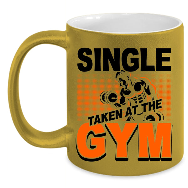 Funny Gymnast Coffee Mug, Single Taken At The Gym Accent Mug