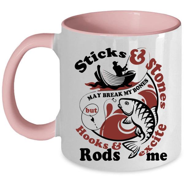 Funny Gift For Fisher Coffee Mug, Cool Fishing Accent Mug