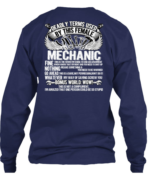 This Female Mechanic T Shirt, Being A Mechanic T Shirt