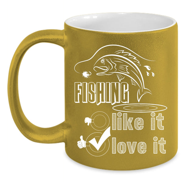 Fishing Coffee Mug, I Love Fishing Coffee Cup