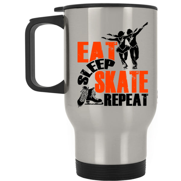 Cool Teacher Travel Mug, Eat Sleep Skate Repeat Mug