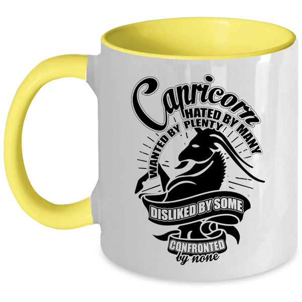Awesome Capricorn Coffee Mug, Capricorn Wanted By Plenty Accent Mug